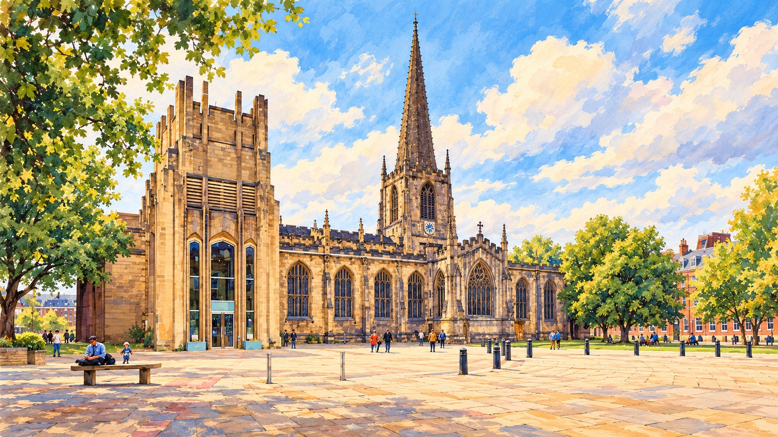 Artist's impression of Sheffield Cathedral
